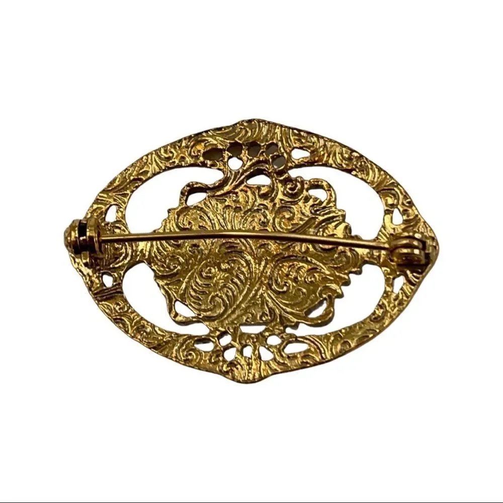 1928 Vintage Victorian Revival Faux Pearl Pin
